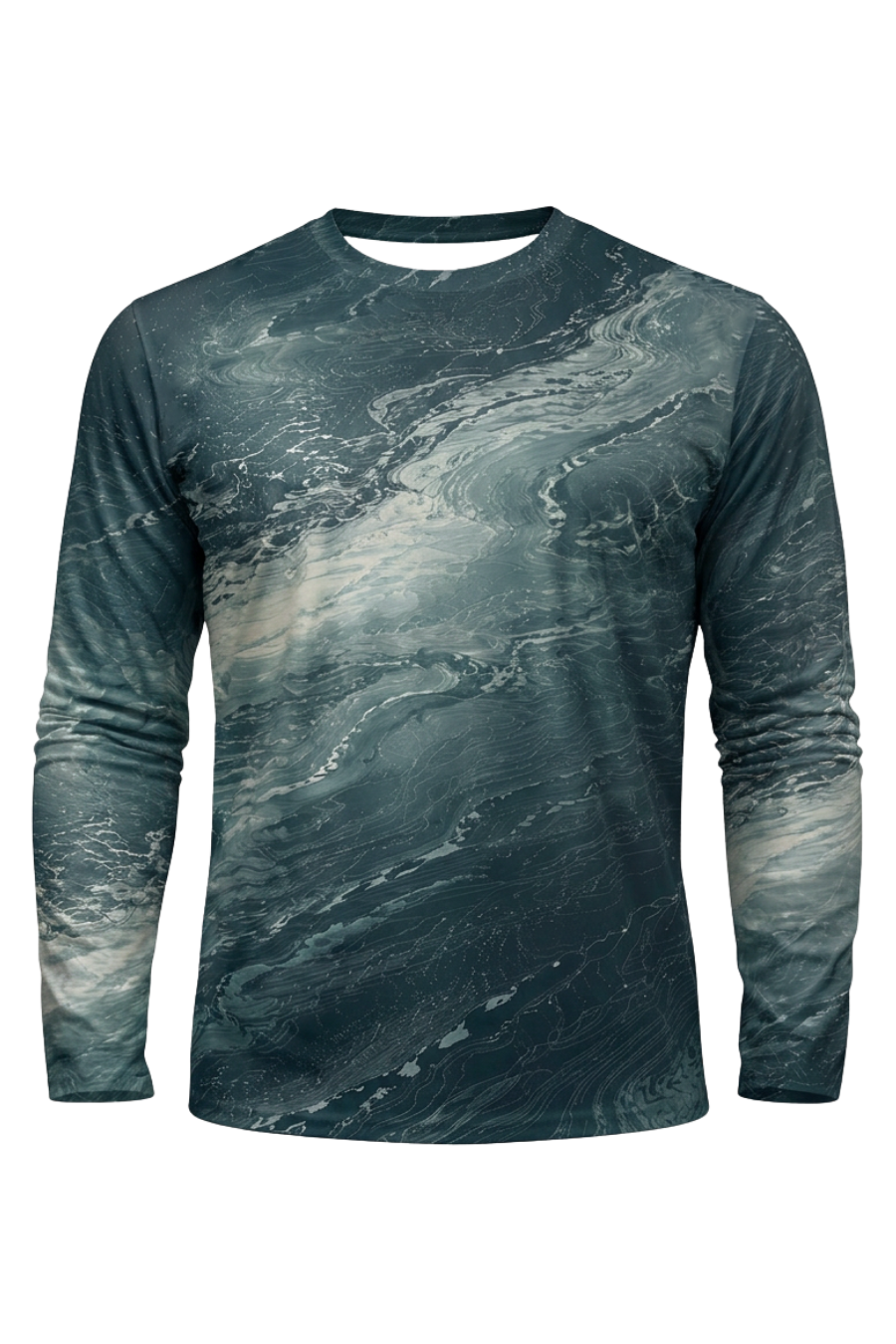 Performance Fishing Long Sleeve - Deep Swirl Striped Bass Breach - ULS505K image 6