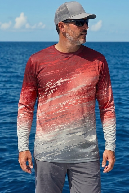 Performance Fishing Long Sleeve - Crimson Tide Striped Bass Strike - ULS506K image 3