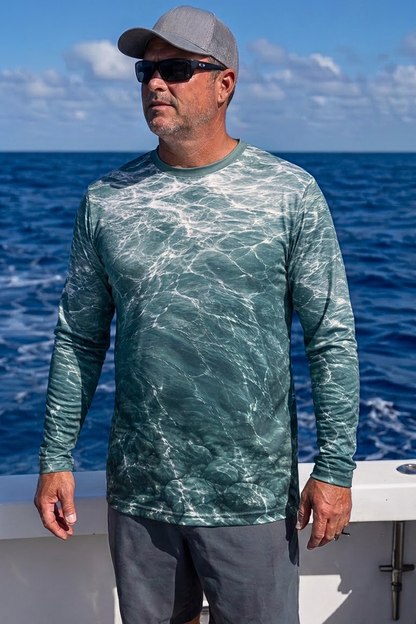 Performance Fishing Long Sleeve - Rocky Water Striped Bass Strike - ULS507K image 3