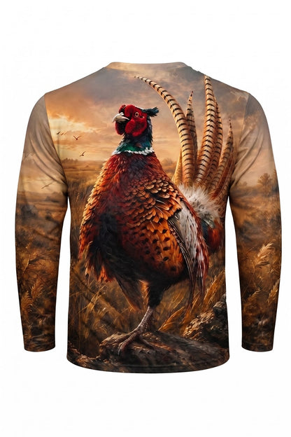 Performance Hunting Long Sleeve - Golden Prairie Pheasant Rise - ULS508K image 5