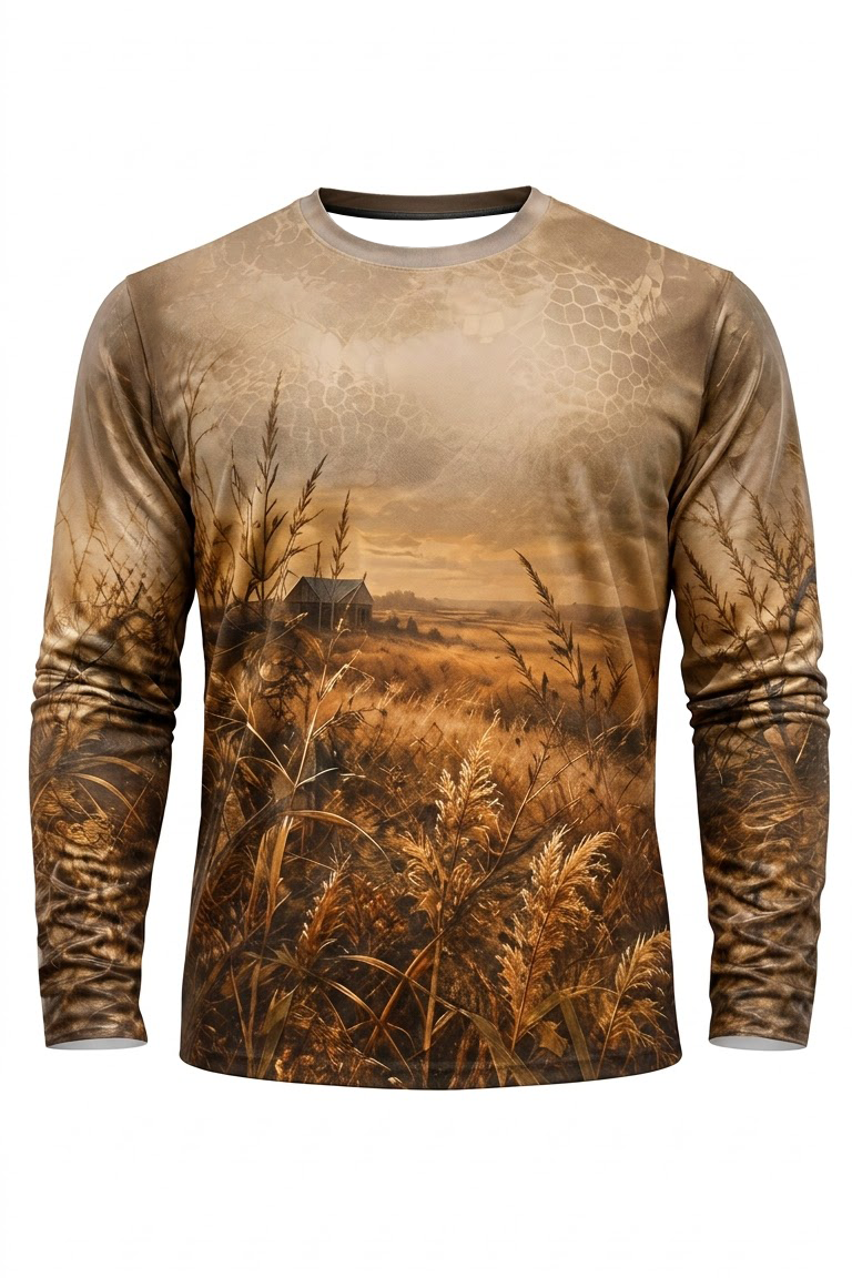 Performance Hunting Long Sleeve - Golden Prairie Pheasant Rise - ULS508K image 6
