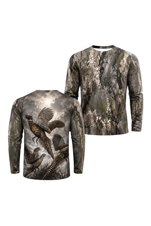 Performance Hunting Long Sleeve - Timber Shadow Pheasant Flush - ULS510K image 1