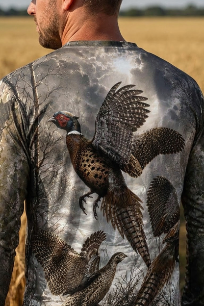Performance Hunting Long Sleeve - Timber Shadow Pheasant Flush - ULS510K image 4