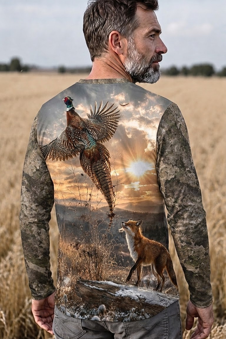 Performance Fishing Long Sleeve - Sunset Ridge Pheasant Escape - ULS511K image 2
