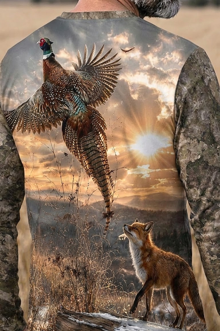 Performance Fishing Long Sleeve - Sunset Ridge Pheasant Escape - ULS511K image 4