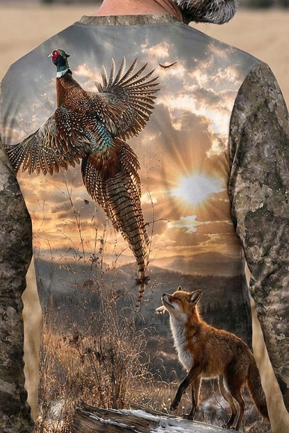 Performance Fishing Long Sleeve - Sunset Ridge Pheasant Escape - ULS511K image 4