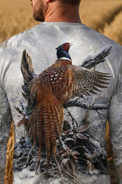Performance Hunting Long Sleeve - Frozen Timber Pheasant Call - ULS512K image 4
