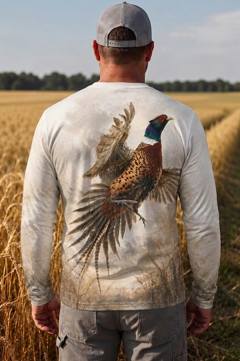Performance Hunting Long Sleeve - Misty Prairie Pheasant Soar - ULS513K image 2