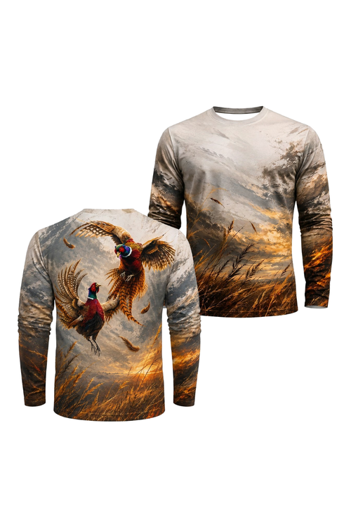 Performance Hunting Long Sleeve - Amber Horizon Pheasant Ascent - ULS514K image 1