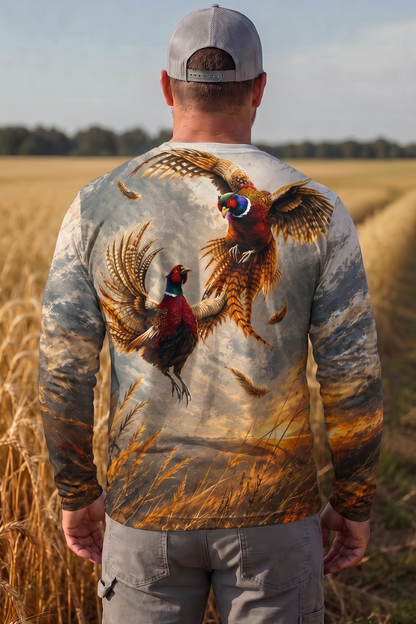 Performance Hunting Long Sleeve - Amber Horizon Pheasant Ascent - ULS514K image 2