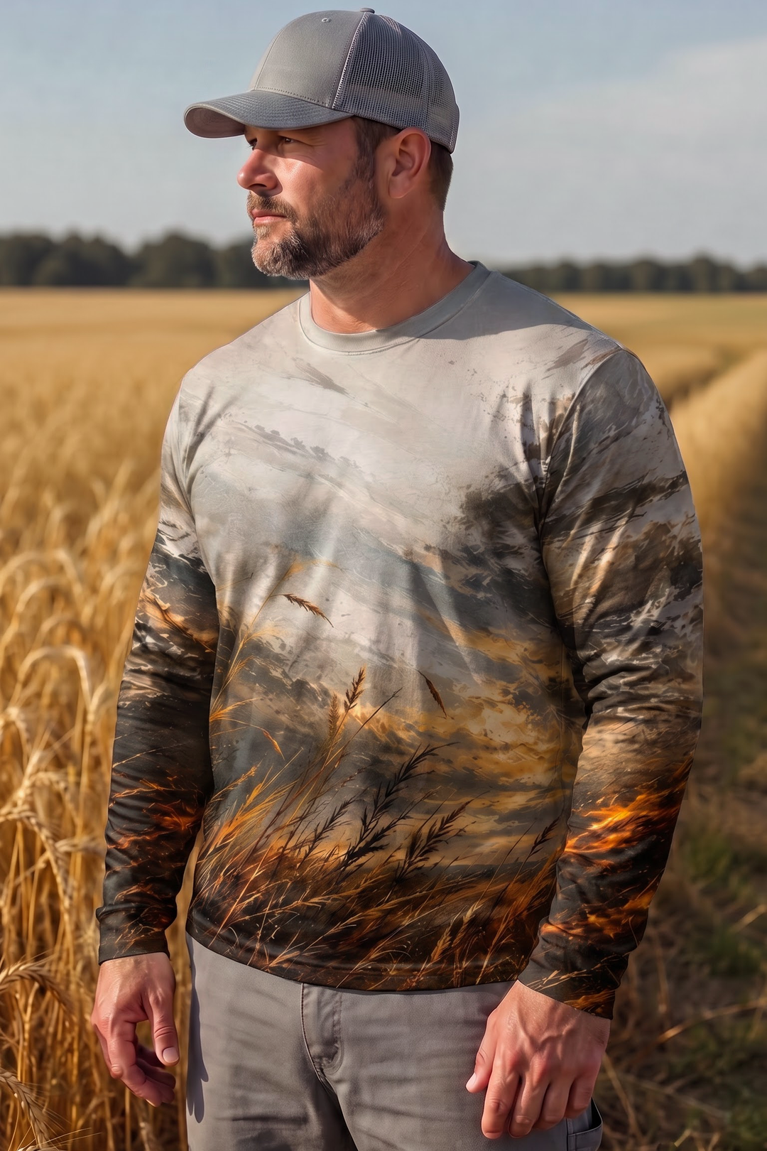 Performance Hunting Long Sleeve - Amber Horizon Pheasant Ascent - ULS514K image 3