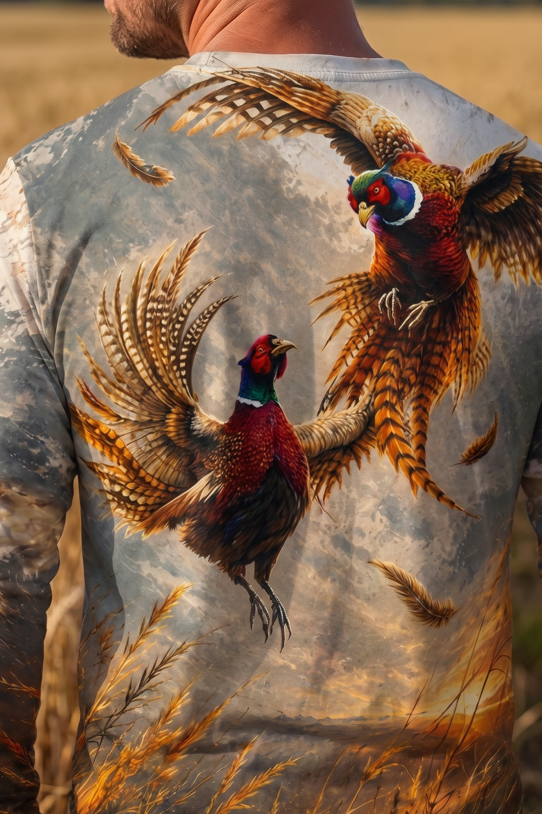Performance Hunting Long Sleeve - Amber Horizon Pheasant Ascent - ULS514K image 4