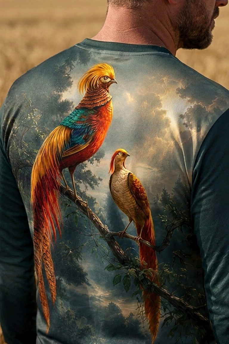 Performance Hunting Long Sleeve - Golden Pheasant Forest Haven - ULS516K image 4
