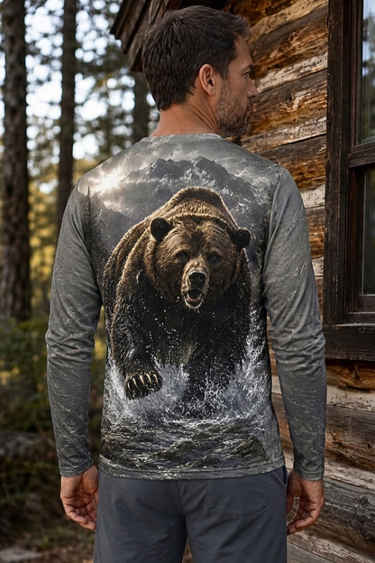 Performance Hunting Long Sleeve - Mountain Ridge Grizzly Charge - ULS517K image 2