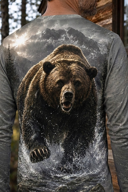 Performance Hunting Long Sleeve - Mountain Ridge Grizzly Charge - ULS517K image 4