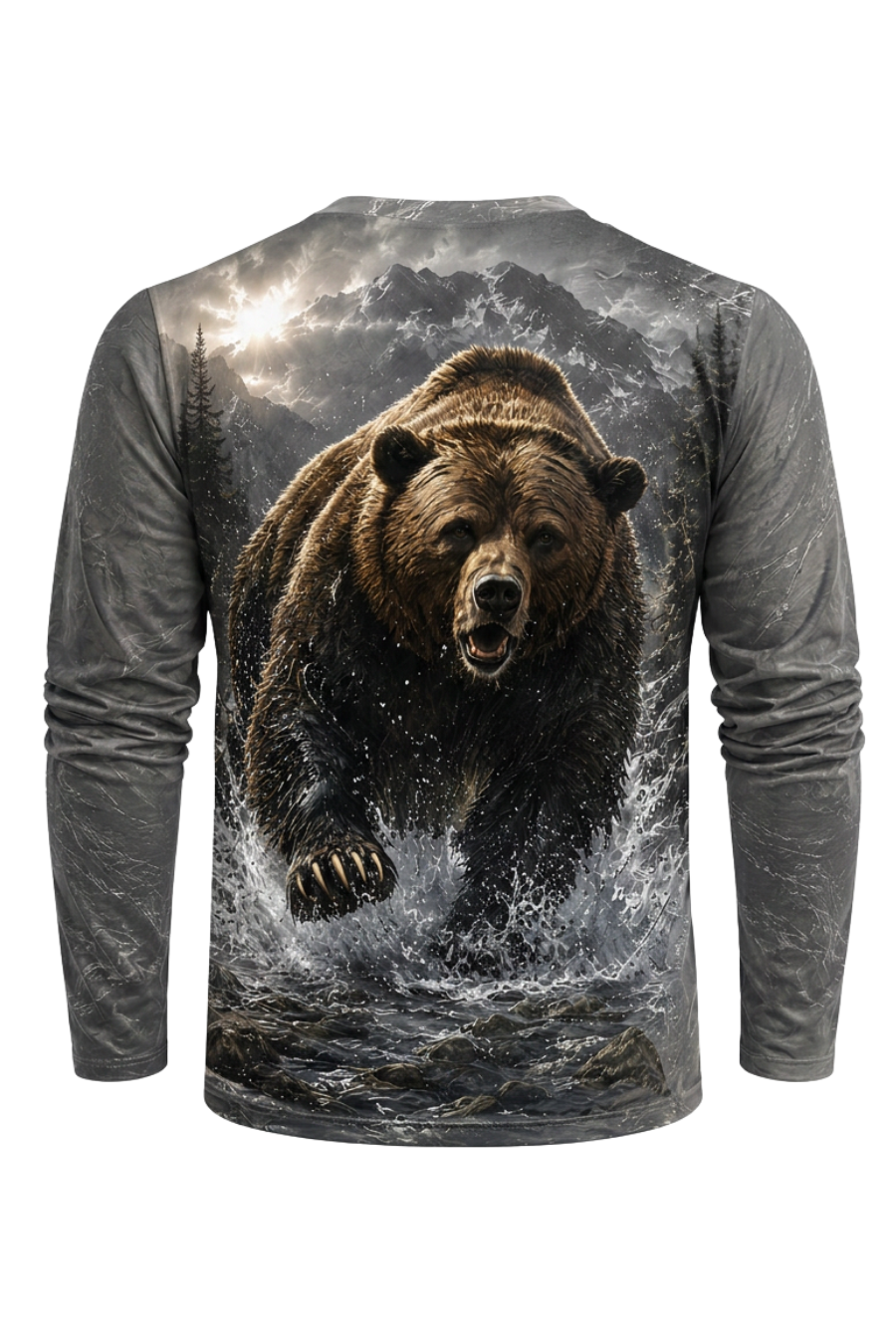Performance Hunting Long Sleeve - Mountain Ridge Grizzly Charge - ULS517K image 5