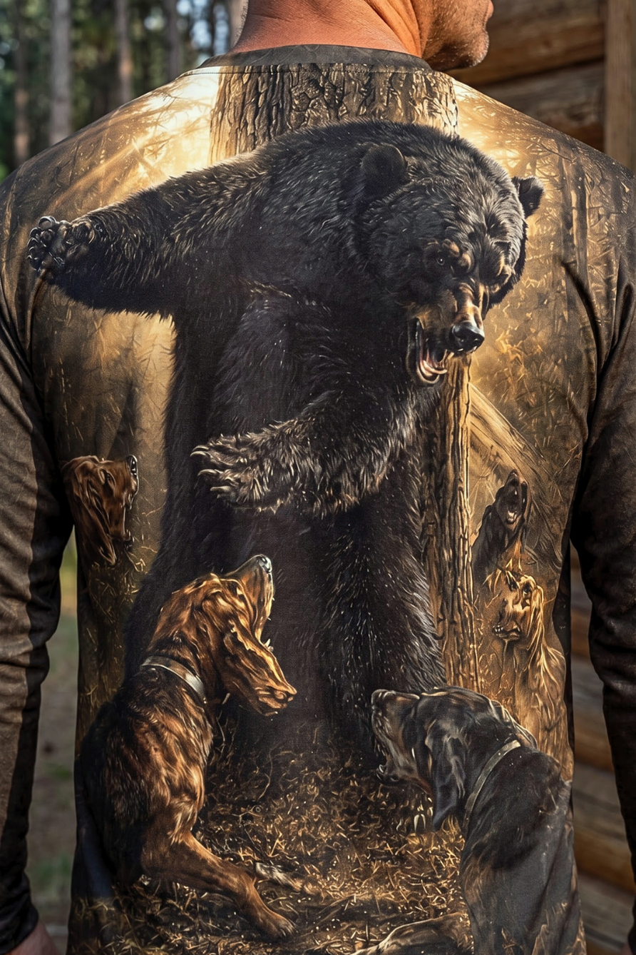 Performance Hunting Long Sleeve - Deep Timber Bear Stand - ULS518K image 4