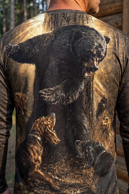 Performance Hunting Long Sleeve - Deep Timber Bear Stand - ULS518K image 4
