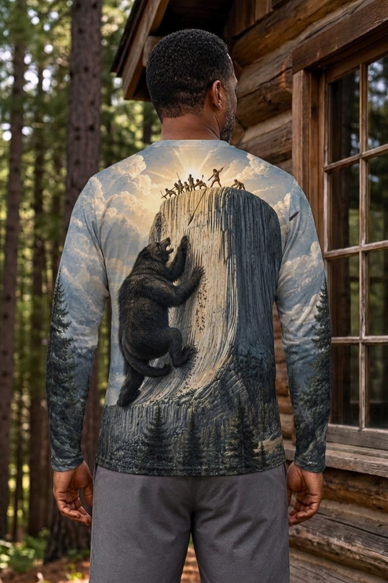 Performance Hunting Long Sleeve - Sacred Tower Bear Climb - ULS519K image 2