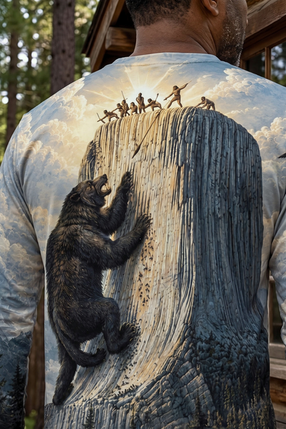 Performance Hunting Long Sleeve - Sacred Tower Bear Climb - ULS519K image 4