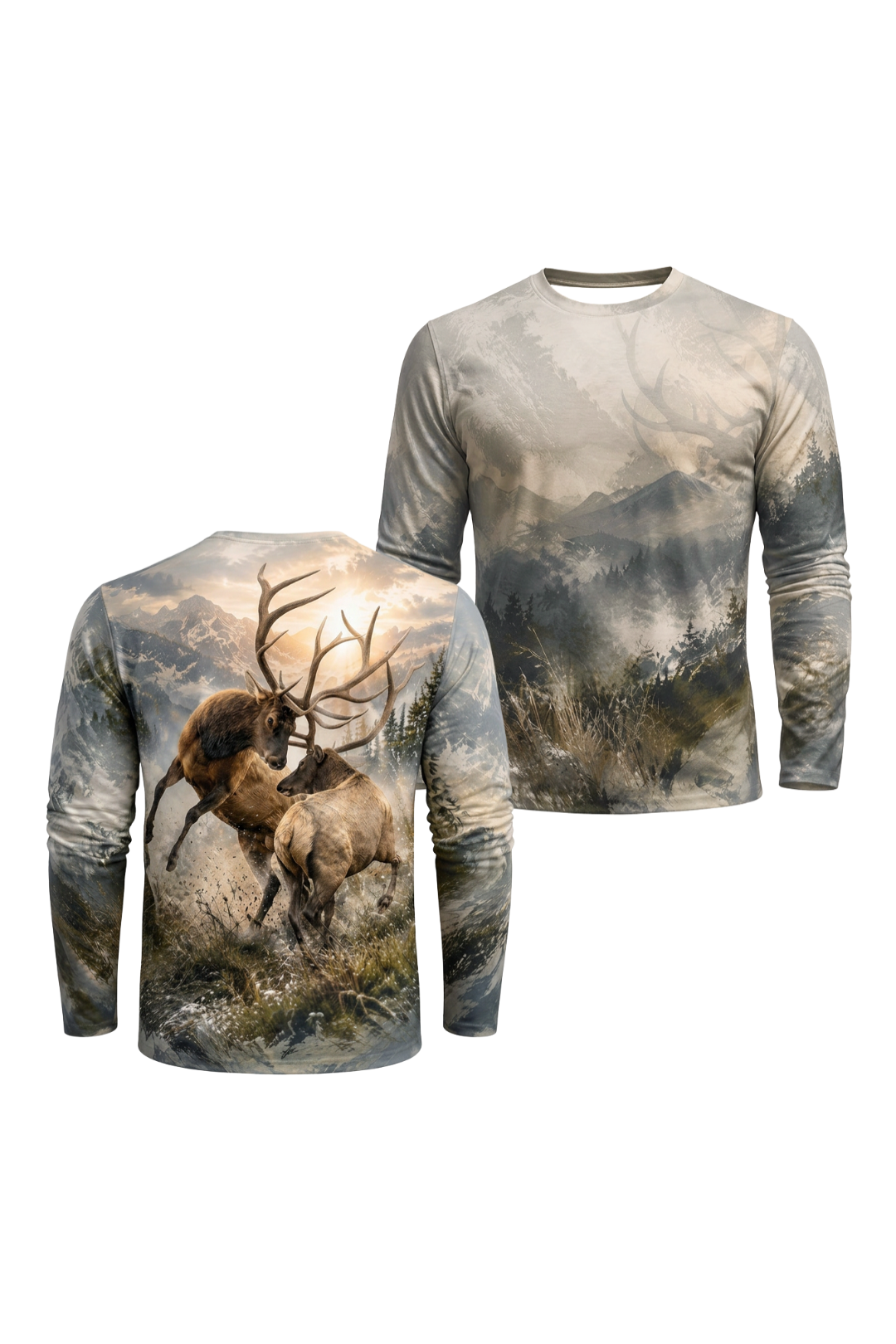 Performance Hunting Long Sleeve - Alpine Ridge Elk Rut - ULS522K image 1