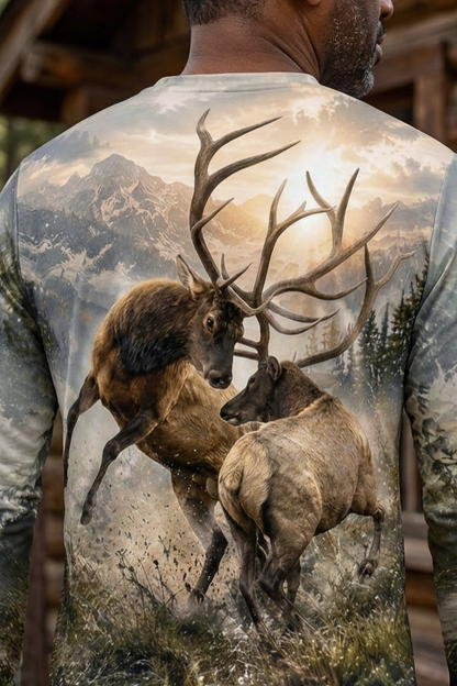 Performance Hunting Long Sleeve - Alpine Ridge Elk Rut - ULS522K image 4