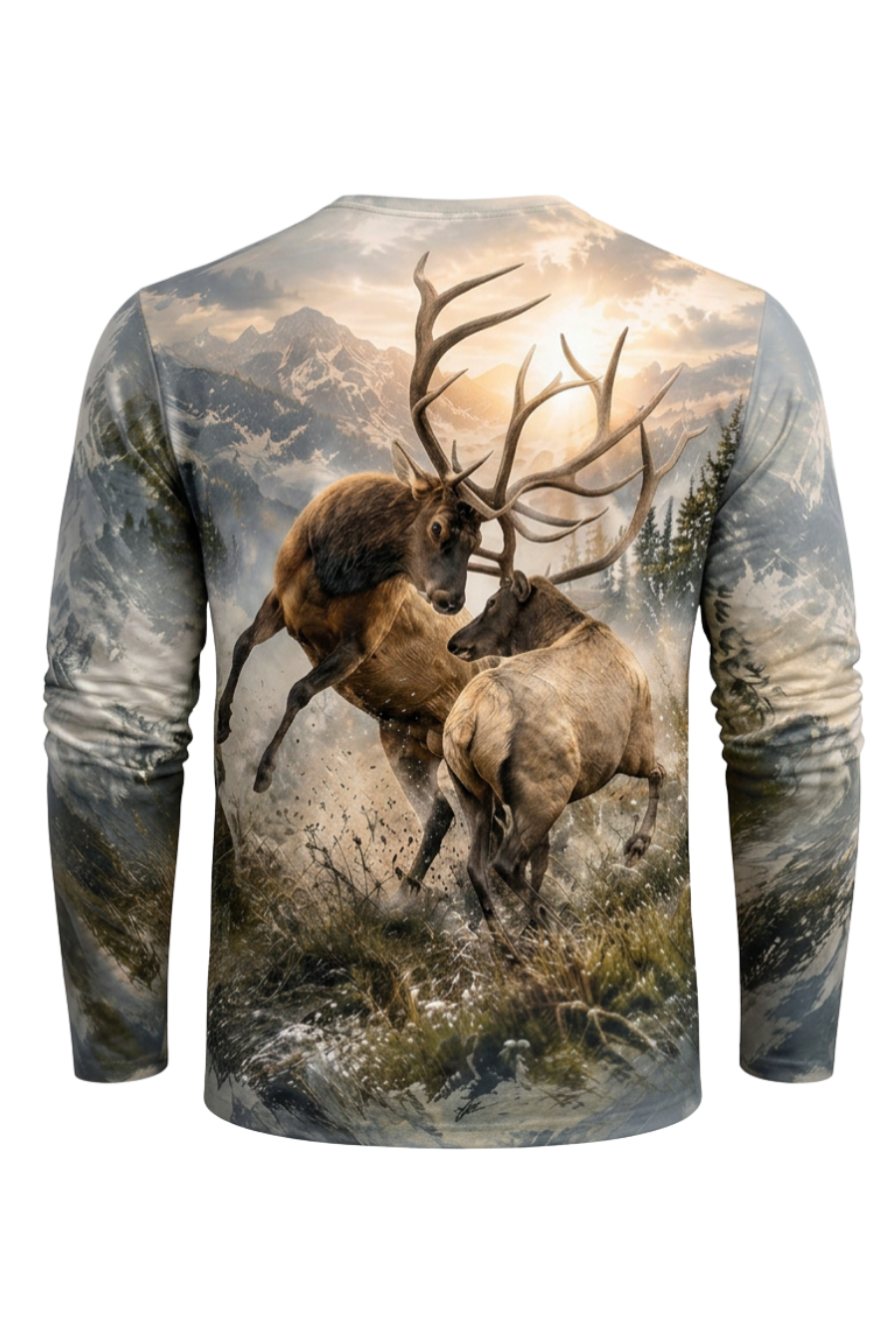 Performance Hunting Long Sleeve - Alpine Ridge Elk Rut - ULS522K image 5
