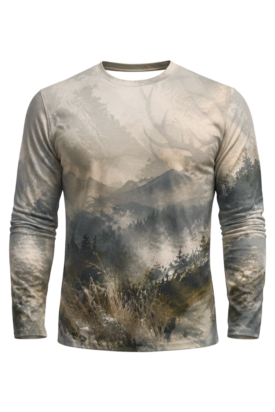 Performance Hunting Long Sleeve - Alpine Ridge Elk Rut - ULS522K image 6