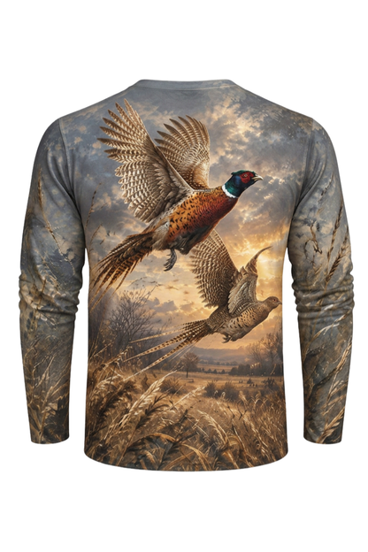 Performance Hunting Long Sleeve - Prairie Ember Pheasant Flight - ULS523K image 5
