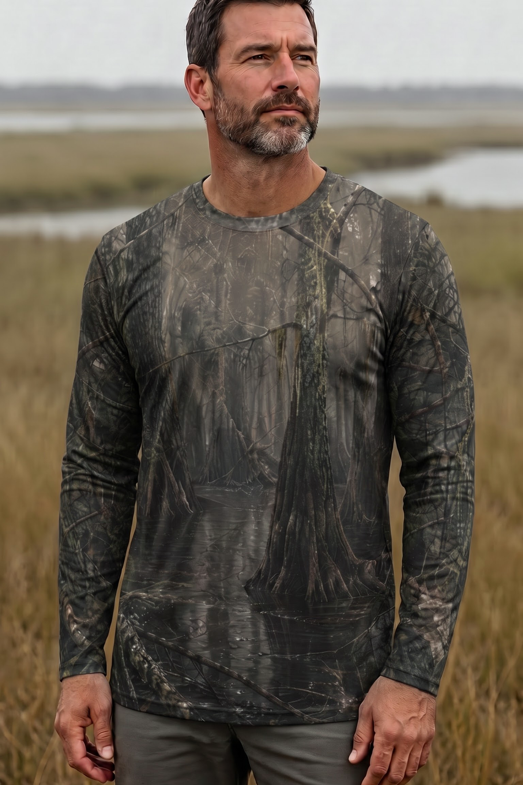 Performance Hunting Long Sleeve - Cypress Swamp Wood Duck - ULS524K image 3