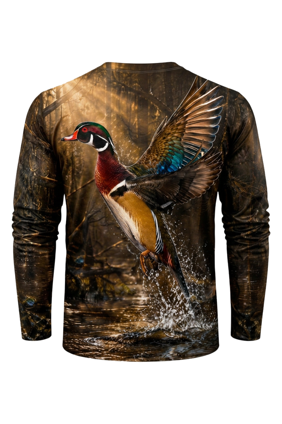 Performance Hunting Long Sleeve - Golden Timber Wood Duck Takeoff - ULS525K image 5