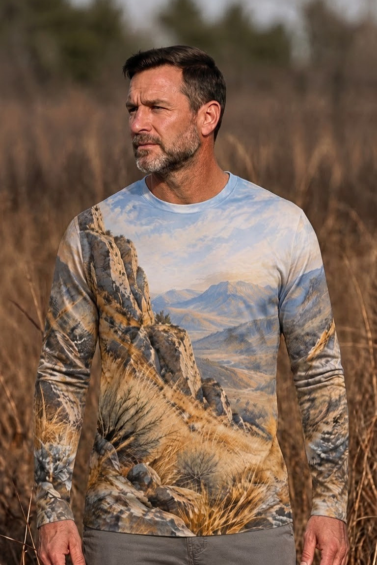 Performance Hunting Long Sleeve - Sunlit Canyon Chukar Horizon - ULS528K image 3