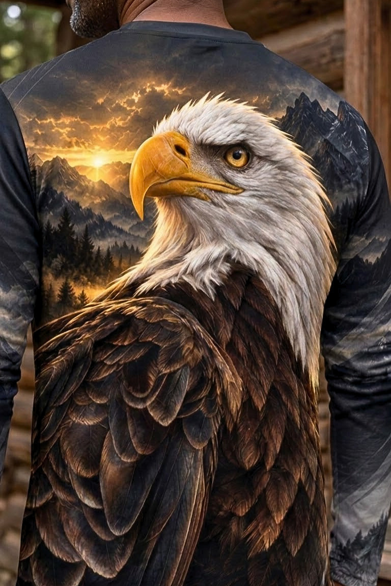 Performance Hunting Long Sleeve - Golden Summit Eagle Monarch - ULS530K image 4