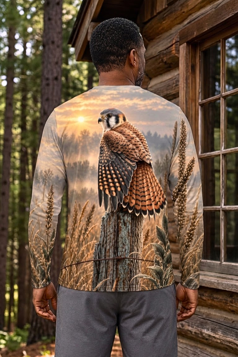 Performance Hunting Long Sleeve - Golden Meadow Kestrel Guard - ULS534K image 2