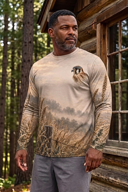 Performance Hunting Long Sleeve - Golden Meadow Kestrel Guard - ULS534K image 3