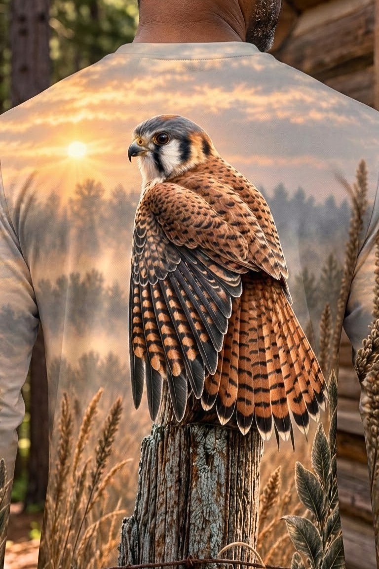 Performance Hunting Long Sleeve - Golden Meadow Kestrel Guard - ULS534K image 4