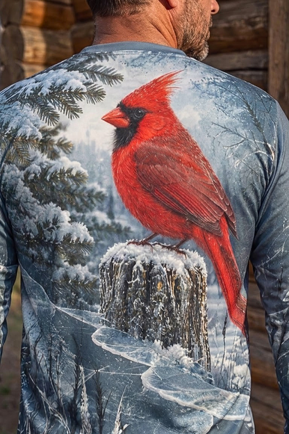 Performance Hunting Long Sleeve - Crimson Cardinal Frost Haven - ULS535K image 4