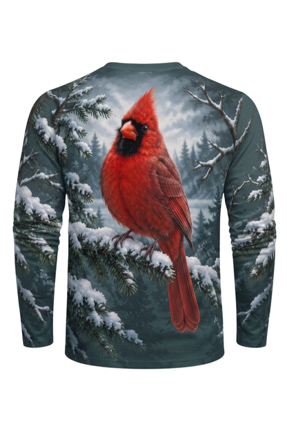 Performance Hunting Long Sleeve - Evergreen Cardinal Snow Perch - ULS536K image 5