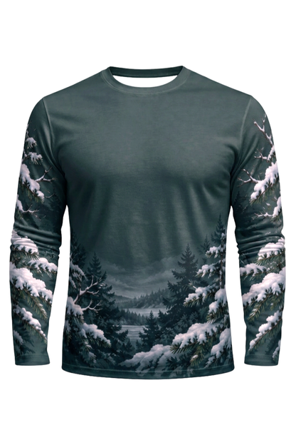 Performance Hunting Long Sleeve - Evergreen Cardinal Snow Perch - ULS536K image 6