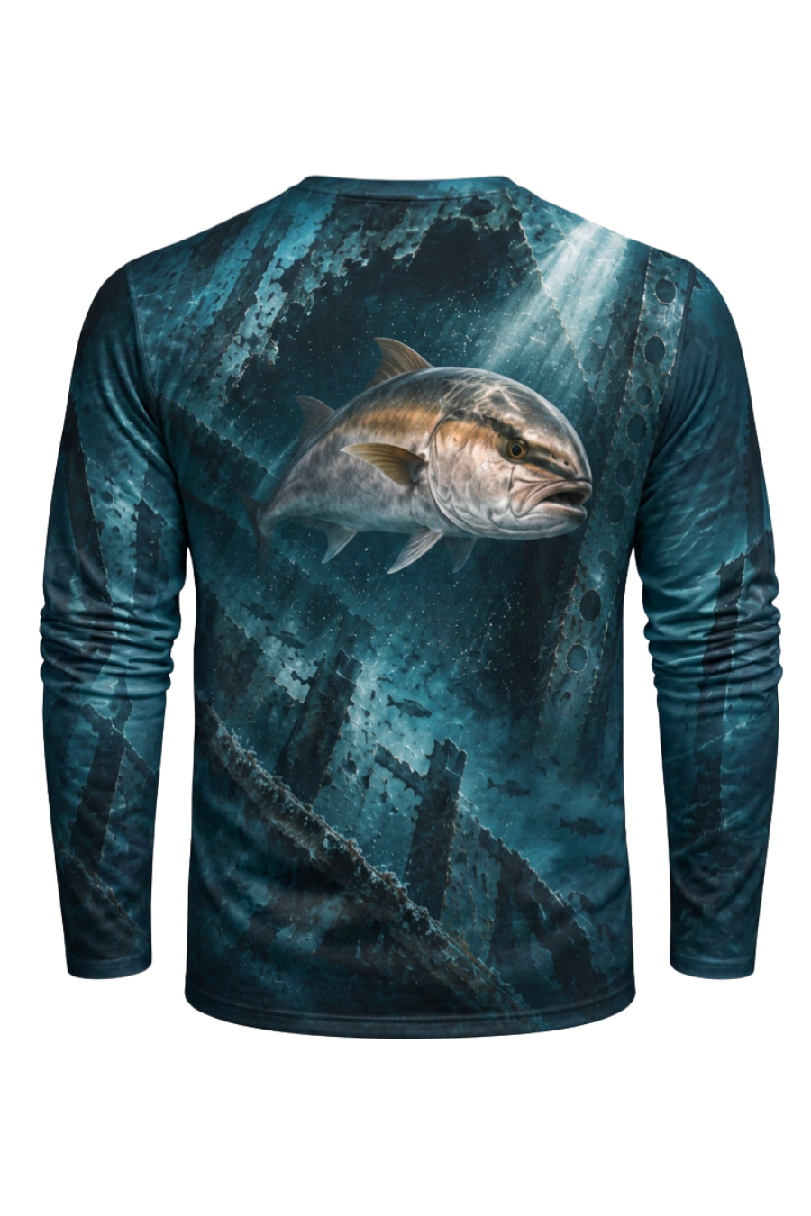 Performance Fishing Long Sleeve - Sunken Wreck Amberjack Titan - ULS537K image 6