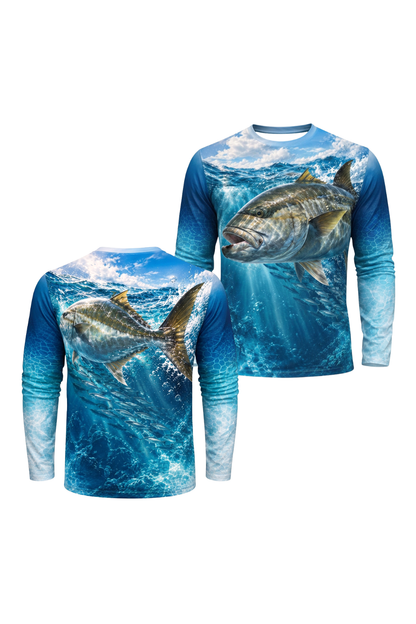 Performance Fishing Long Sleeve - Azure Reef Amberjack Surge - ULS538K image 1