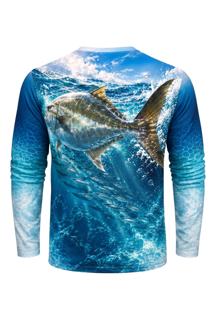 Performance Fishing Long Sleeve - Azure Reef Amberjack Surge - ULS538K image 6