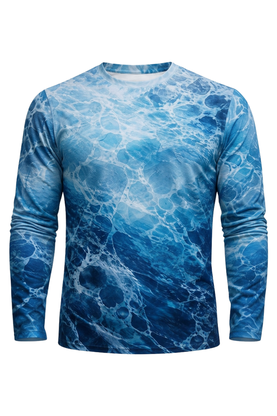 Performance Fishing Long Sleeve - Oceanic Blue Wahoo Charge - ULS540K image 6