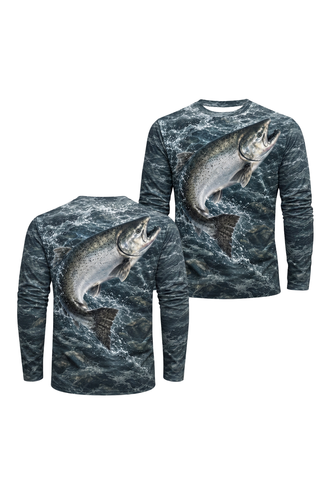 Performance Fishing Long Sleeve - Silver King Salmon Breach - ULS541K image 1