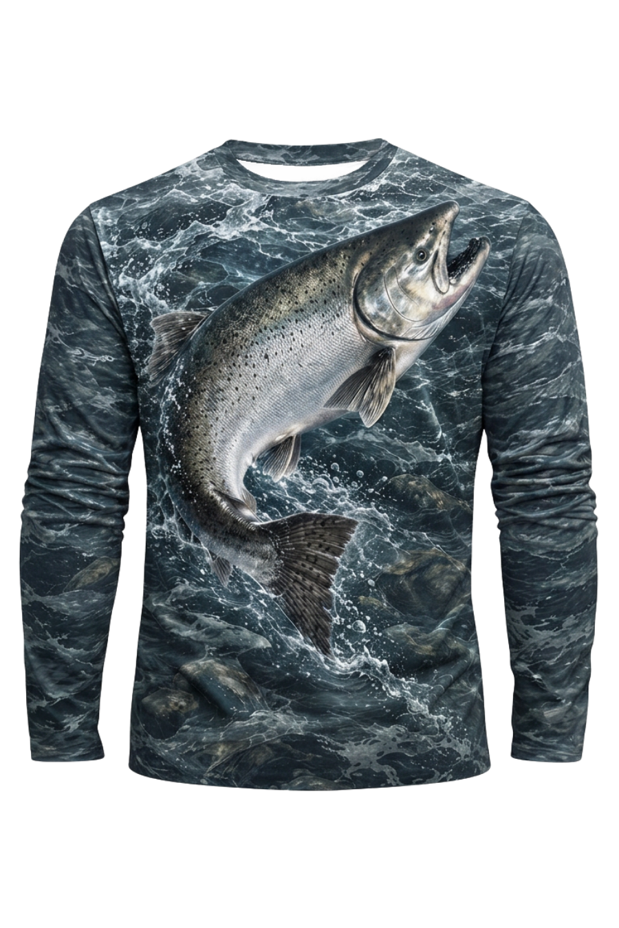 Performance Fishing Long Sleeve - Silver King Salmon Breach - ULS541K image 5