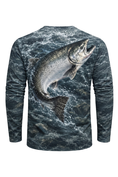Performance Fishing Long Sleeve - Silver King Salmon Breach - ULS541K image 6