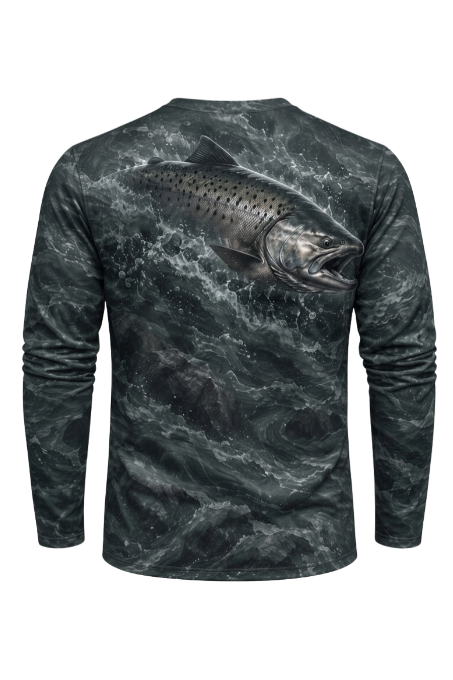 Performance Fishing Long Sleeve - Dark Current Salmon Strike - ULS545K image 5