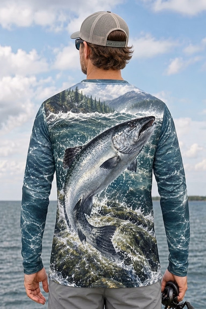 Performance Fishing Long Sleeve - River Salmon Surge - ULS550K image 2