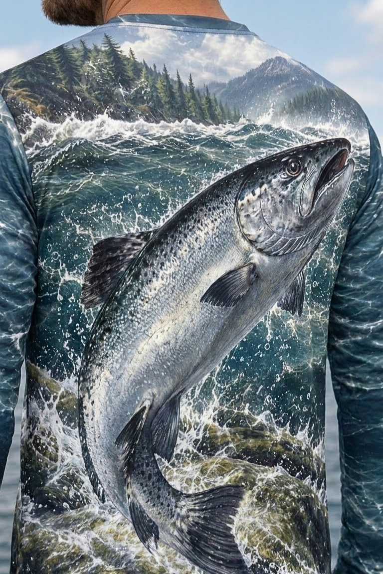 Performance Fishing Long Sleeve - River Salmon Surge - ULS550K image 4