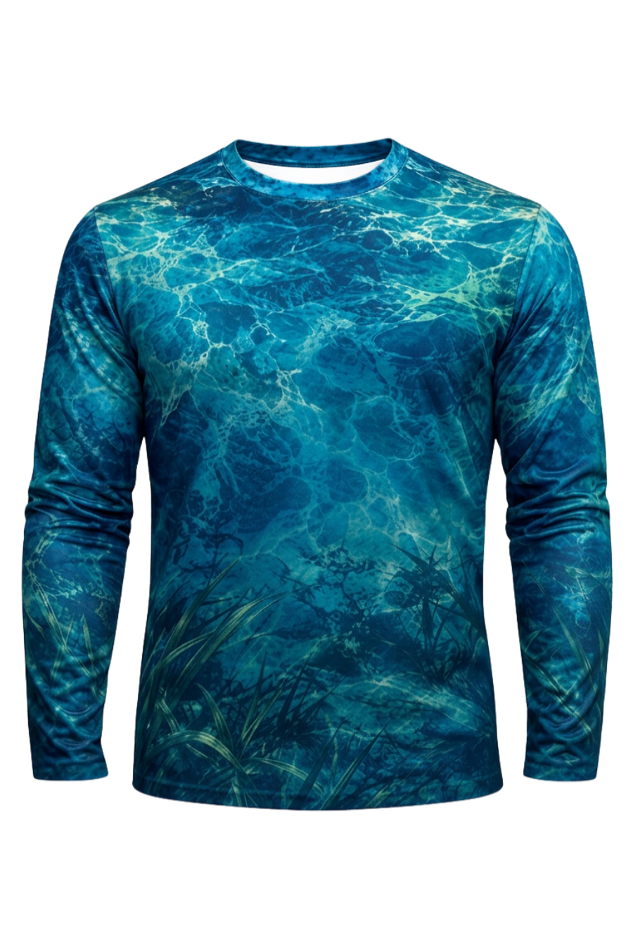 Performance Fishing Long Sleeve - Emerald Flat Redfish Tail - ULS555K image 6